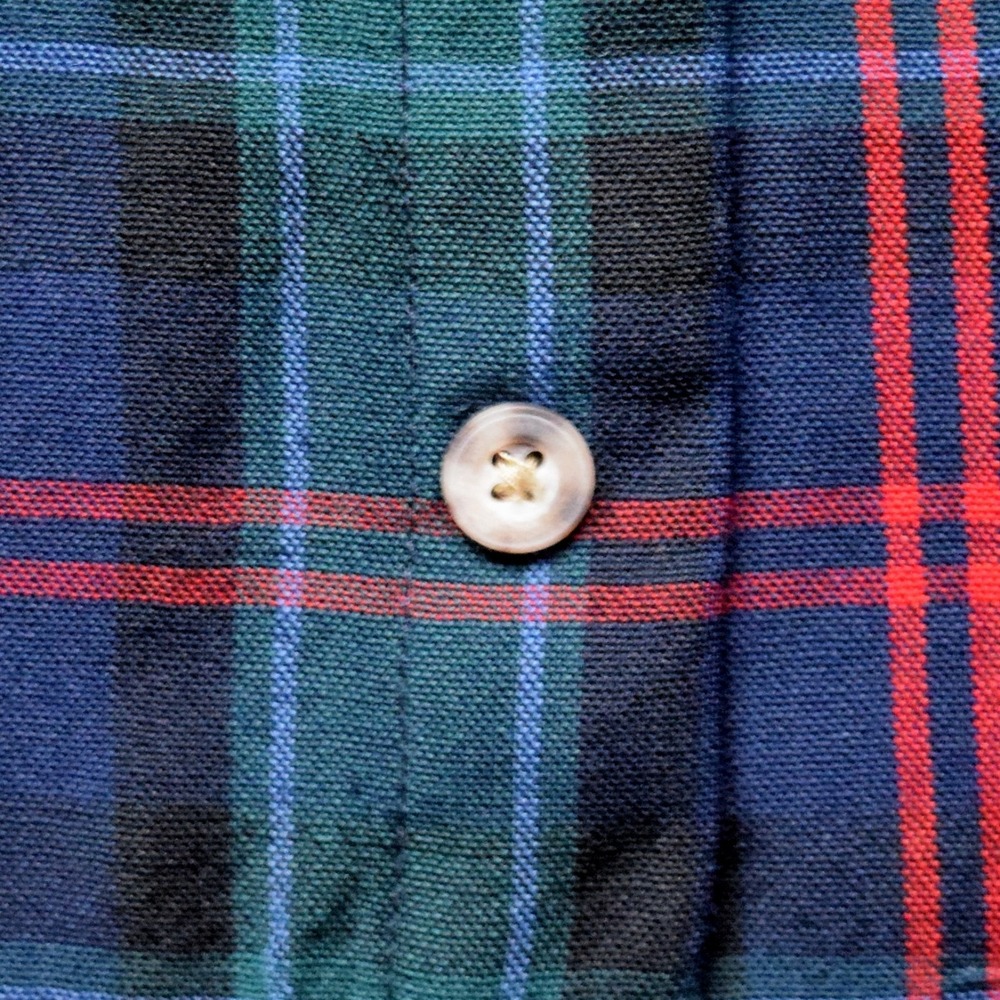 Vintage 90s Sir Pendleton Mens XL Worsted Wool MacTaggart Tartan Plaid Shirt - Picture 8 of 14